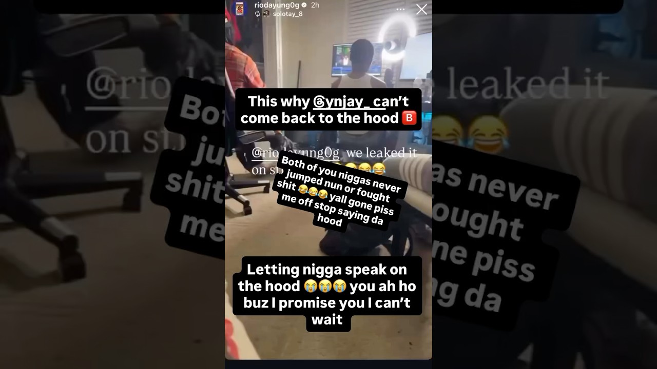 Ysr Gramz Dissing YN Jay On His IG Story Pt. 2 For Dissing His Hood On GirlHeFunny1 Stream