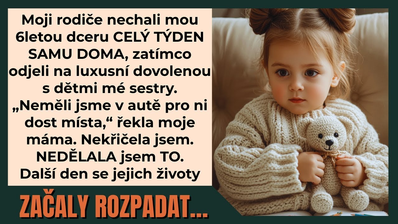 „Nemohli jsme vzít všechny. Nebylo místo v autě.“ Tohle mi řekla moje matka, když jsem zjistila, že moji rodiče nechali mou šestiletou dceru Lucy samotnou doma na celý týden a odjeli s dětmi mé...