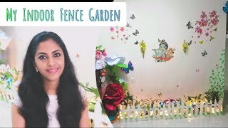 DIY Indoor Garden | Fence DIY| Cardboard Box Crafts|Indoor Decoration|Paper Climbing Plant