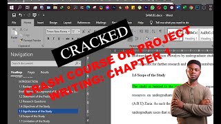 CRASH COURSE ON PROJECT WRITING: CHAPTER 1