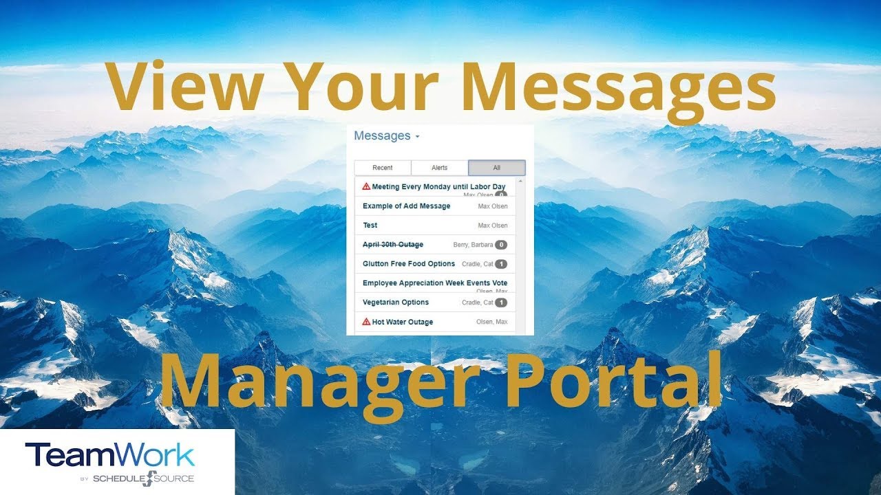 TeamWork 5 Manager Tutorial How To View Your Messages YouTube