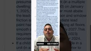 What is Lead Local Law 111,122,123 by HPD NYC?