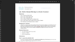 6.2.7 Lab - Build a Sample Web App in a Docker Container
