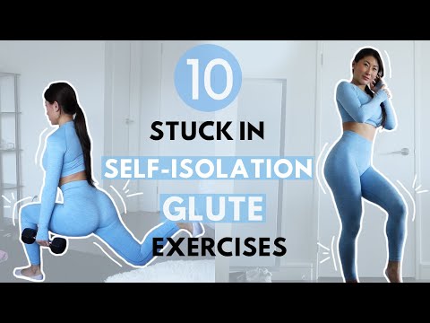 AT HOME QUARANTINE GLUTE WORKOUT | Easy Exercises