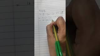 Steps to simplify removing brackets