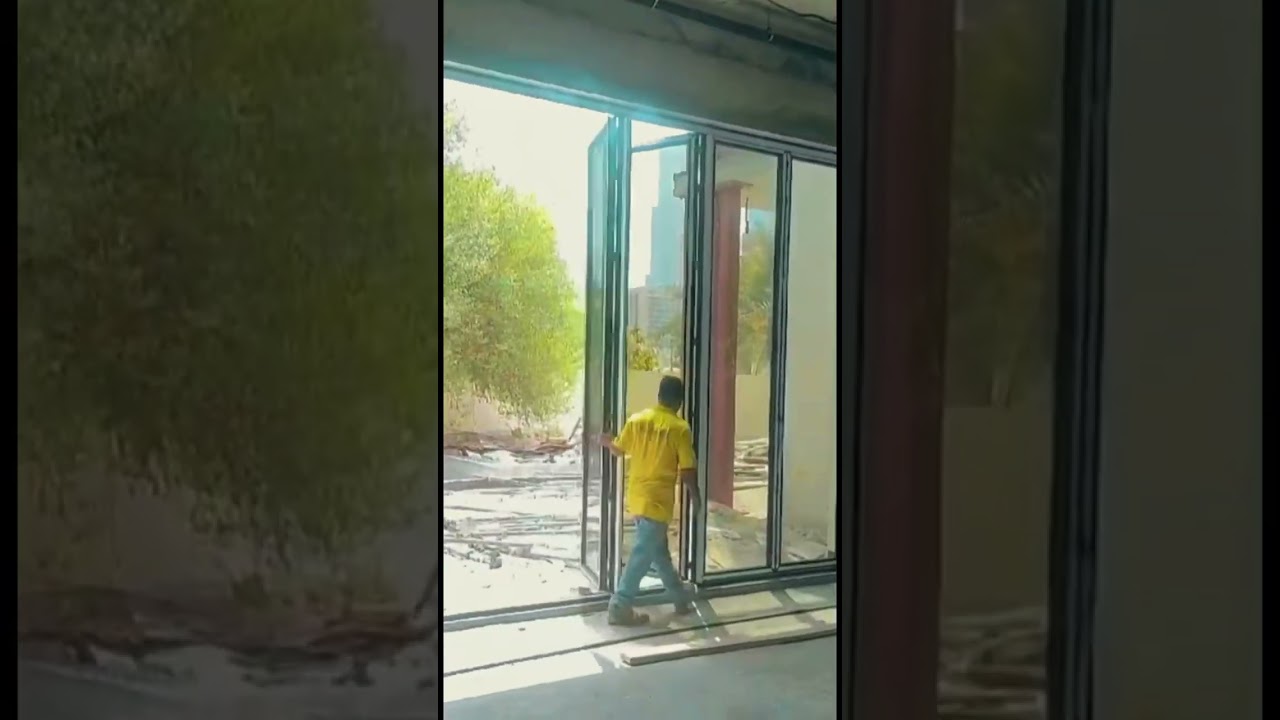 Sunflex middle east folding doors made in Germany