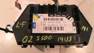 2002 Mercedes S500 Power Master Window / Control LH SEAT SWITCH 220TYPE - mbiparts.com Used O... OEM