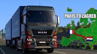 Man TGX | Long Delivery | France to Croatia | Euro Truck Simulator 2