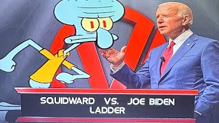 Squidward vs Biden Lackluster Ladder Match WWE 2K23