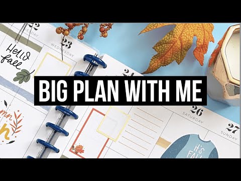 Plan With Me // Big Happy Planner // First Week of Fall // Patron Spread