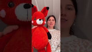 Самая большая игрушка🦊 #вязанаяигрушка #crochet #amigurumi #лиса #вязанаялиса #подароксдушой #зайка