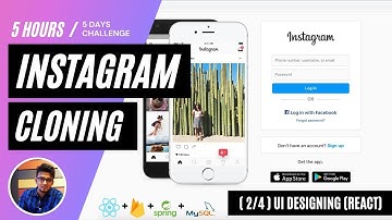🔴 Instagram Cloning (2/4) [ using React ]: Complete UI Development