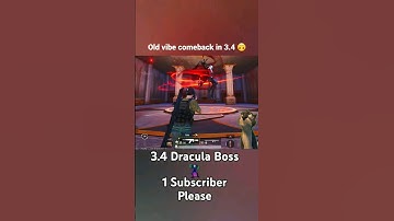 Bgmi new update 3.4 🧛‍♂️ | Pubg new update 3.4 dracula boss | #shorts #short #shortsfeed