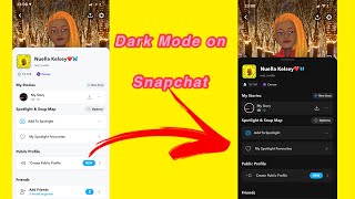 How to get Dark Mode on Snapchat(permanently) Profile