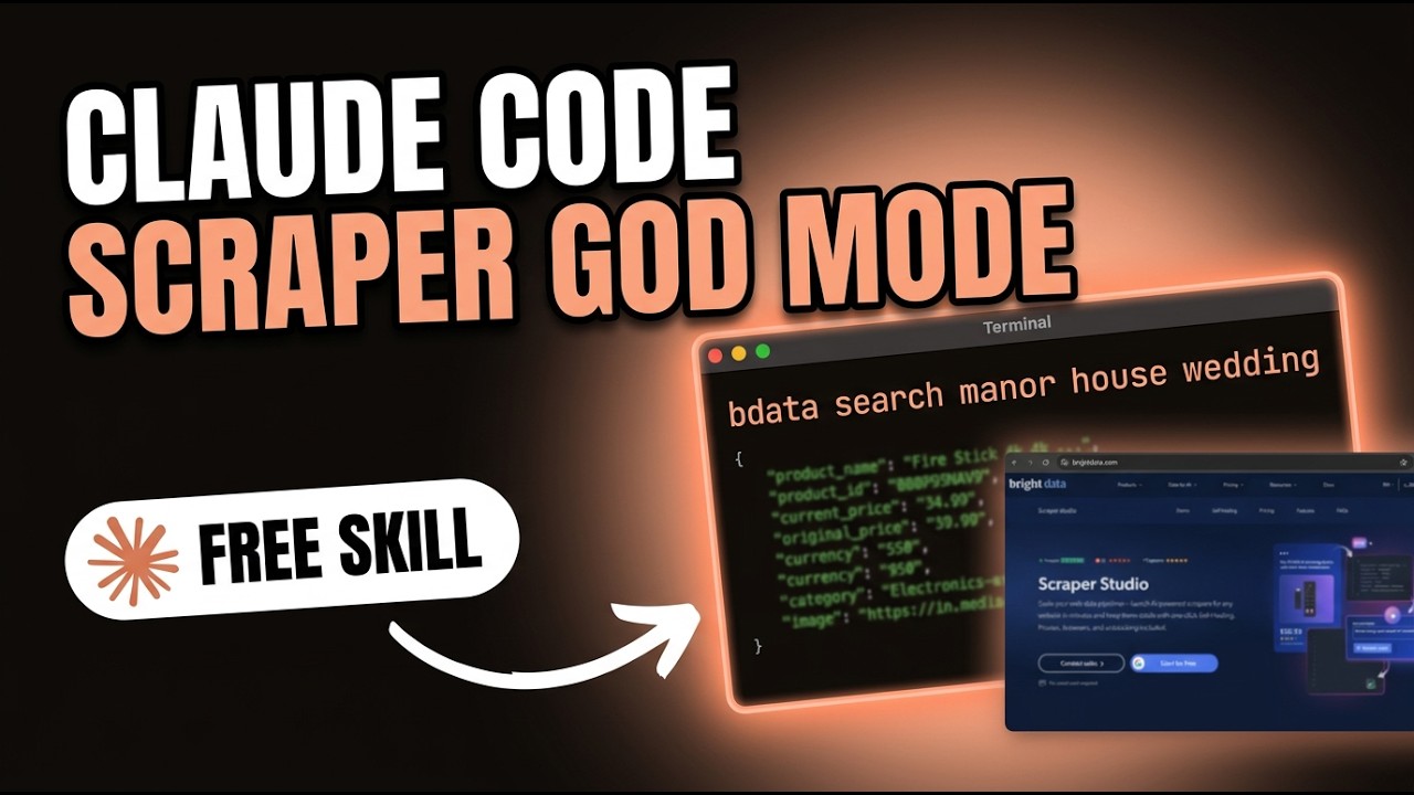 This New Claude Code Scraper Just Changed EVERYTHING (FREE SKILL)
