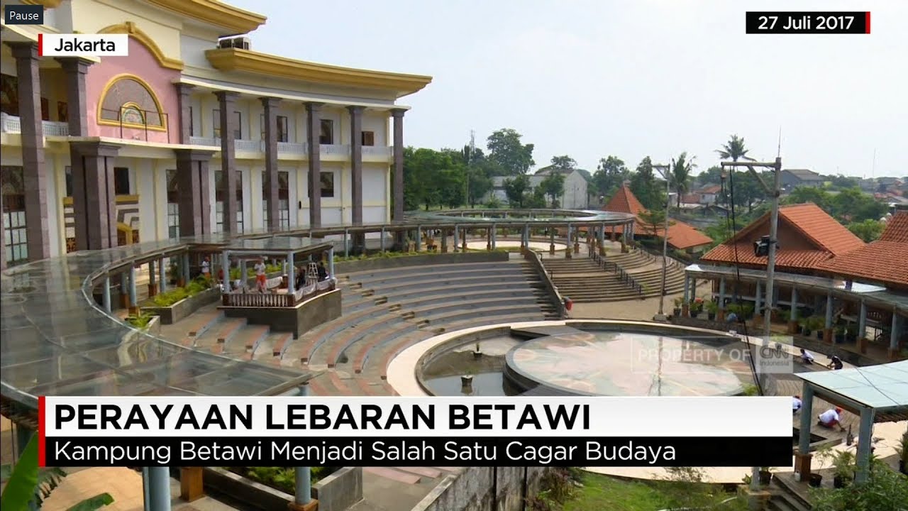 Persiapan Perayaan Lebaran Betawi di Setu Babakan 