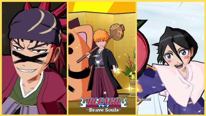 NEW YEAR'S ICHIGO , RUKIA & RENJI SUMMONS !! - Bleach Brave Souls 