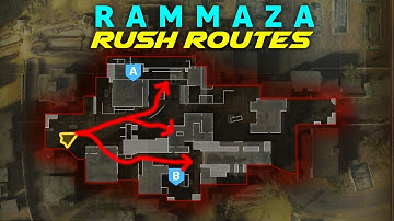 BEST Modern Warfare Search and Destroy Rush Routes on RAMMAZA! (MW SnD Tips)