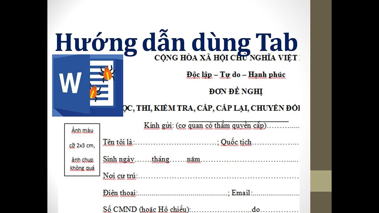 Học word 2010 cơ bản | Hướng dẫn sử dụng tab trong word – canh tab trong word để soạn thảo đơn từ