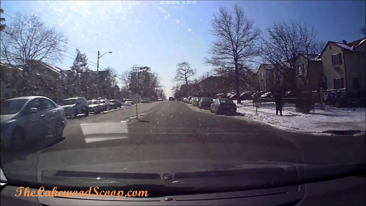 Dashcam Video Series Blowing Stop Sign