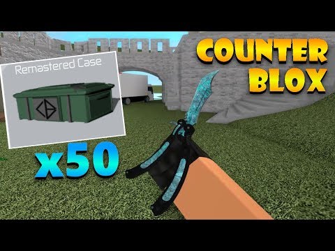 50x Glove Case Opening On Counter Blox Roblox Counter Blox Youtube - counter blox roblox offensive knifes toys games video