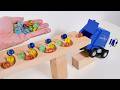 Marble Run Race 〇 HABA Long Wave Slope, Dump Truck & Garbage Truck
