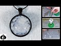 Casting Magic Growing Crystal Snow in Resin to Make a Pendant | Tutorial