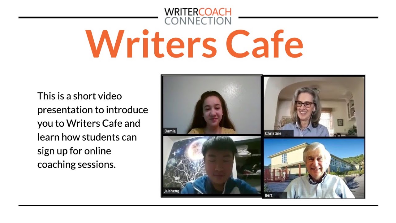 Writers Cafe Orientation in English