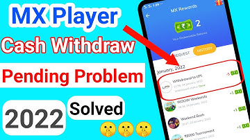 MX Player UPI Pending Problem Solve ! MX Withdraw Problem Solve 2022 ! MX Player Se Withdraw Failed