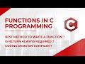 Functions in C Programming | Complete C Tutorials with Project #6 | Android | Code Debug &amp; Deploy
