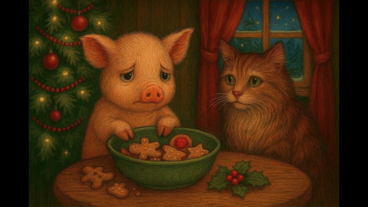 7. vánoční pohádka - O malém selátku a vánočním cukroví