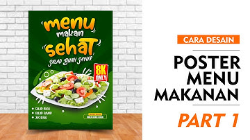 Cara desain poster menu makanan - PART 1