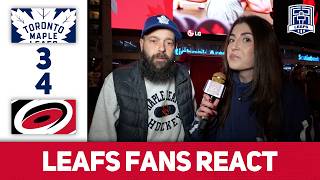 Tank Still On | Leafs Fans React | Leafs 3-4 Hurricanes
