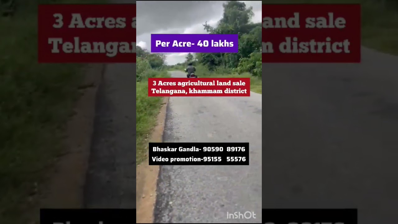 3 Acres Agricultural Land for Sale || Khammam