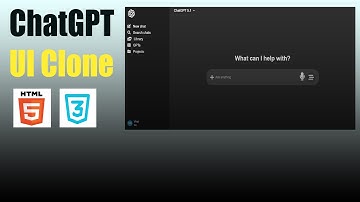 ChatGPT Clone Using HTML & CSS | AI UI Project for Beginners (Step-by-Step Tutorial)