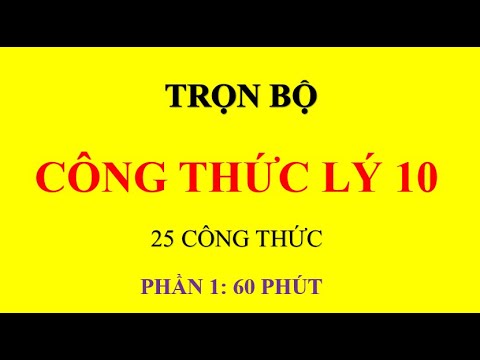 Video: Cách Lấy Công Thức Trong Vật Lý