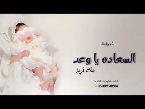 شيلة مولوده السعاده يا وعد بك تزيد شيلات بشاره باسم وعد 2026