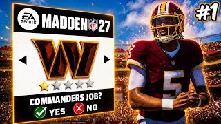 Madden 27 Commanders Franchise Begins!