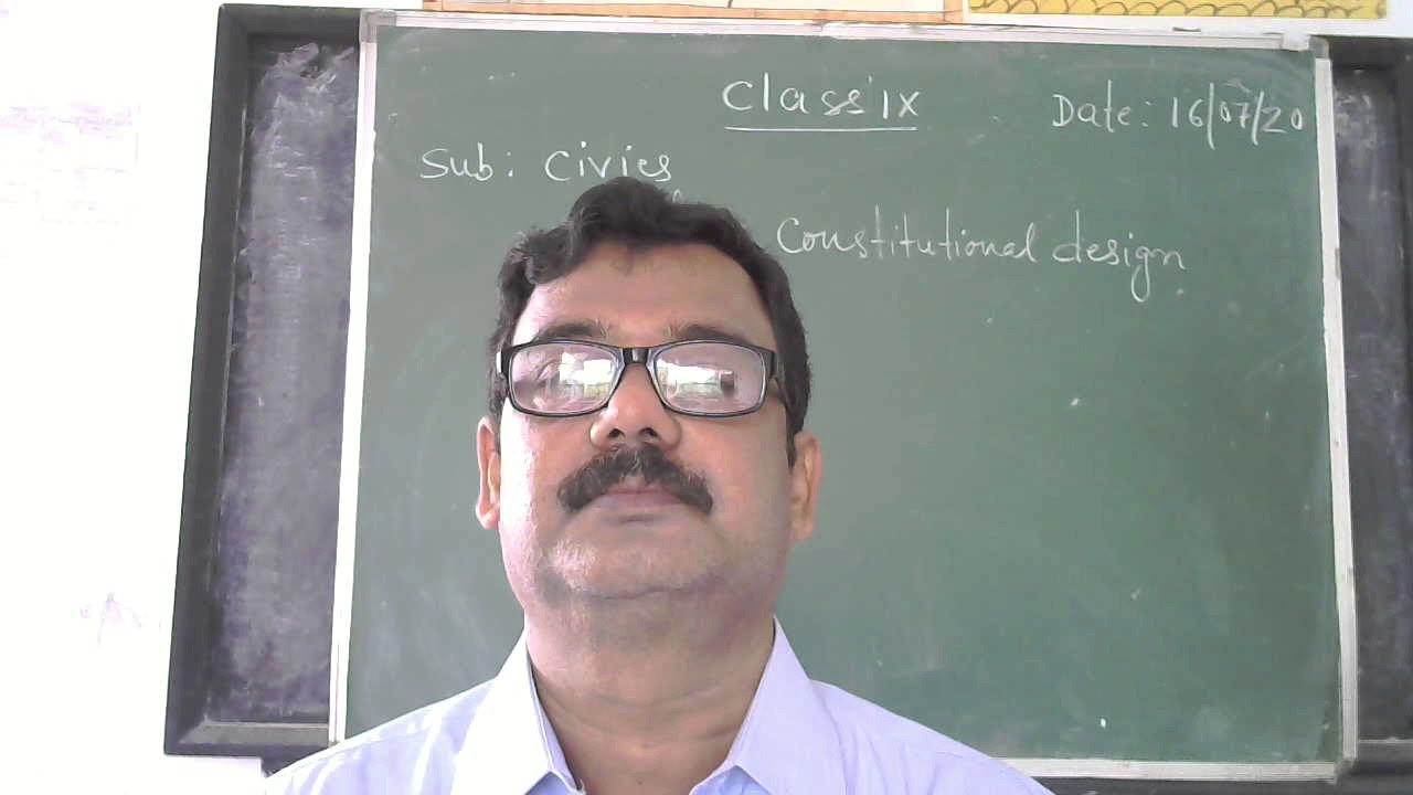 Class 9 Civics Topic Constitutional Design YouTube