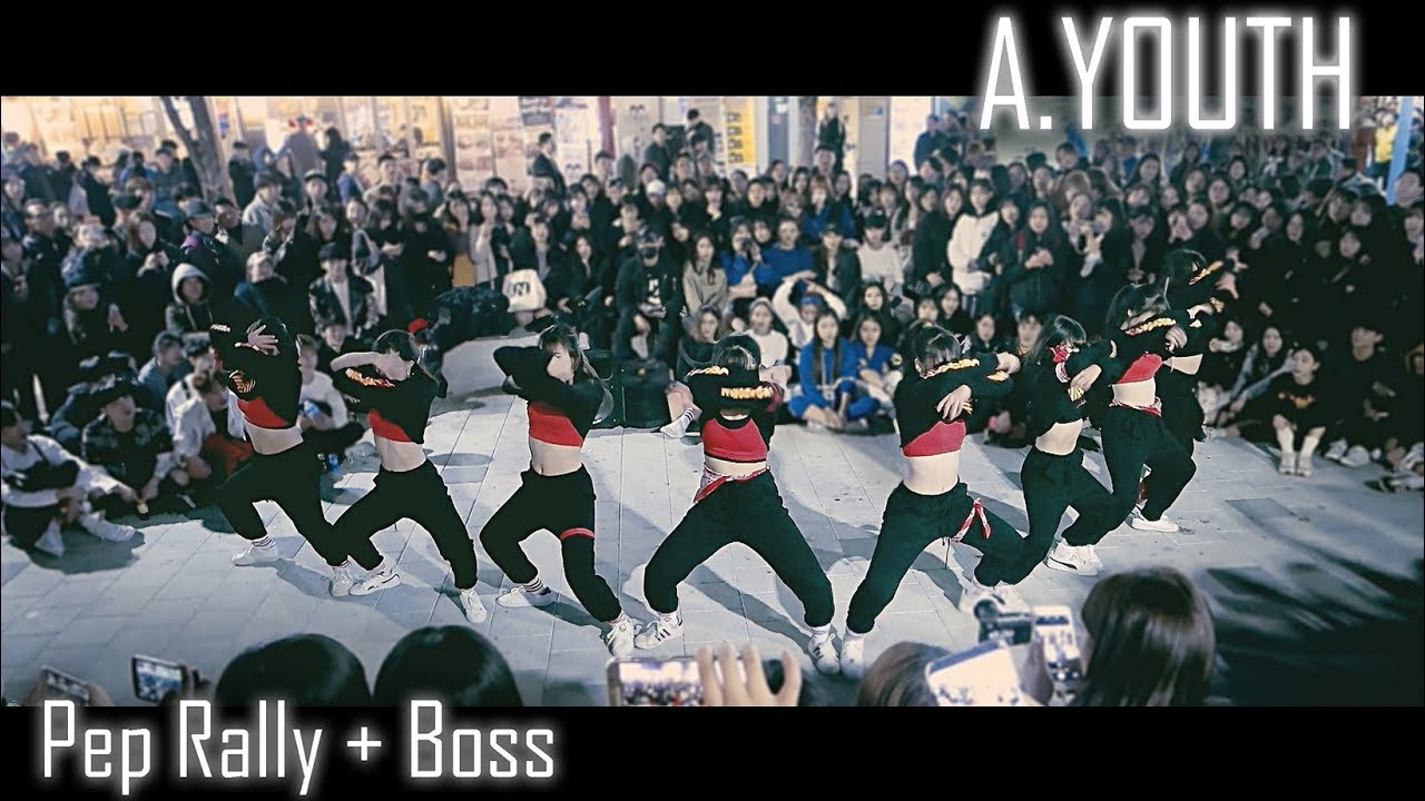 [2017 마지막 버스킹] A.YOUTH | Pep Rally + Boss | Choreography by Luna Hyun | Fancam by lEtudel