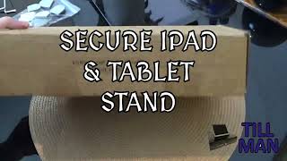 Secure Metal Ipad Tablet Stand for POS and Kiosk Use. Fits latest 11" ipads and galaxy 2025