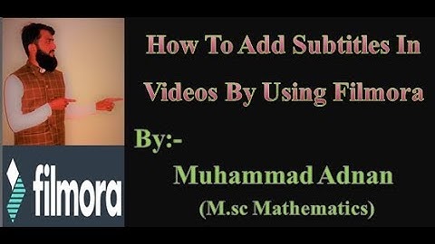 How To Add Subtitles To A Video in Filmora9