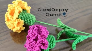 كروشيه زهره القرنفل _ Crochet carnation Flower Pattern