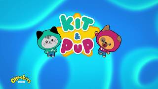 Kit & Pup - Making a rainbow with fabrics