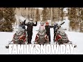 TAKING SIX KIDS SNOWMOBILING IN 137 INCHES OF SNOW!
