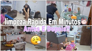 🧼🍽Como Deixar A CASA LIMPA E Organizada Em POUCO TEMPO ! LIMPEZA REAL⏰️🛀✨️