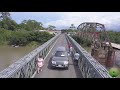 Puente sobre el rió sixaola frontera Panamá Costa Rica