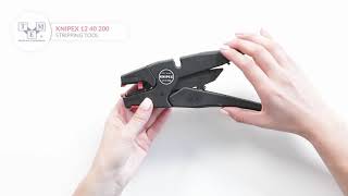 KNIPEX 12 40 200 - Stripping tool UNBOXING - YouTube