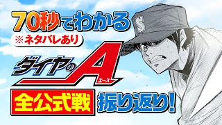 ネタバレあり！ 70秒で分かる『ダイヤのA』全公式戦振り返り！