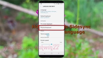 Android Nougat : How to Change Sidesync keyboard Language in Samsung Galaxy S8 or S8+